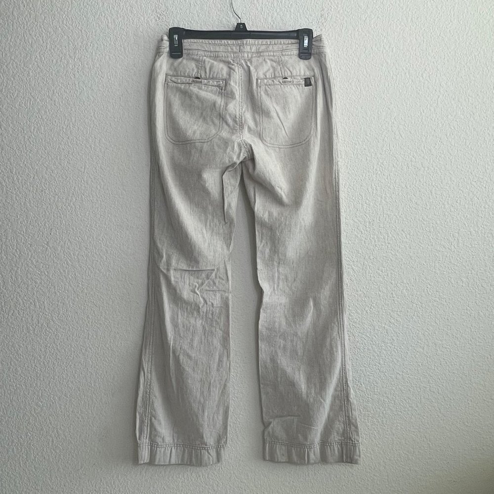 The North Face Larison Linen Pants Size 2 Lightweight Stripe Drawstring Waist - Picture 12 of 14